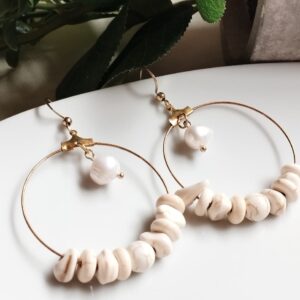 Argollas Hechas a Mano con Piedras Naturales